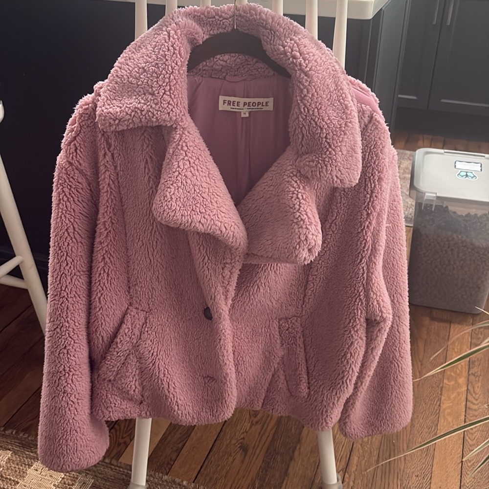 Free people Faux fur jacket